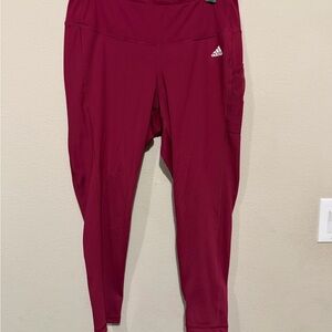 Adidas women’s Burgundy Leggings